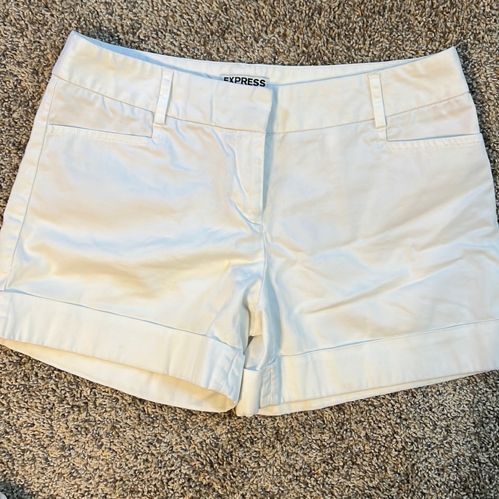 Express Editor off white shorts Size 2 - Picture 1 of 4